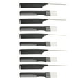 thumbnail image 3 of Metal Tail Combs Set, 10pcs Comfortable Handles Eliminate Tangle Parting Hair Styling Lift Teasing Comb SetSet Portable  For Barbershop For Women, 3 of 8
