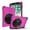 Pink, variant on KIQ iPad 5th 6th Gen Case, Heavy Duty Shockproof Cover Screen Protector for Apple iPad 9.7 2017 2018 [Purple]