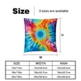 thumbnail image 5 of Tie Dye Throw Pillow Inserts Set Covers of 2 Decorative Velvet Throw Pillows with Unique Patterns - 16x16, 18x18, 20x20 Inches for Home Decor and Gifts, 5 of 6