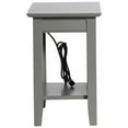 Nantucket Chair Side Table with Charging Station in Multiple Colors