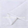 thumbnail image 4 of EastVita Kitchen Curtains And Valances Set 3 Pcs 30 Inch Length Waffle Weave Textured Cafe Cutains Tier And Valance Waterproof Bathroom Curtains Window Treatment 30*30"*2Pcs + 60*15", 4 of 7