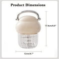 thumbnail image 5 of Electric Garlic Chopper, Mini Portable Veggie Chopper, 350ML Garlic Grinder Masher Onion Grinder, Blender to Vegetable, Wireless Food Processor for Ginger, Chili, Fruit, Meat, etc, 5 of 5