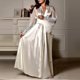 thumbnail image 2 of Women Satin Long Nightdress Silk Lace Lingerie Nightgown Sleepwear Robe_y AM, 2 of 4