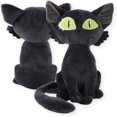 thumbnail image 4 of Muñeco de peluche japonés Suzume de 28 cm, gato Daijin Sadaijin, silla de gato de peluche blanco y negro, juguetes suaves Suzuki, 4 of 8