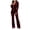 Wine, variant on felwors Women's 2 Piece Workout Set, Velvet Tracksuit Long Sleeve Zipper Hoodie and Velour Sweatpants, Jogging Lounge Suit for Activewear & Relax (Dark Green, XXL)