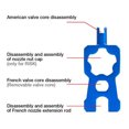 thumbnail image 2 of Aluminum Alloy Valve Core Remover Multifunctional Bike Tire Valve Removing Tool Bicycle Repair Tool, 2 of 7