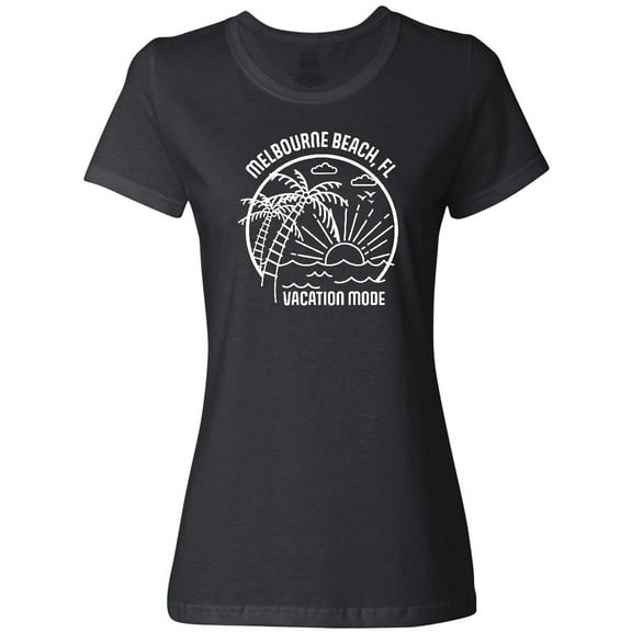 Inktastic Summer Vacation Mode Melbourne Beach Florida Women's T-Shirt