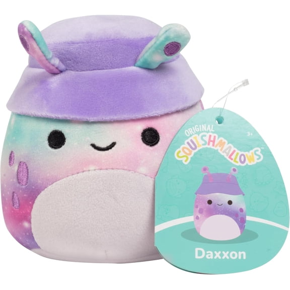 Squishmallows Original 5-Inch Daxxon The Purple Alien - Official Jazwares Plush - Collectible Soft & Squishy Mini Stuffed Animal Toy - Add to Your Squad - Easter Basket Stuffer for Kids, Girls & Boys