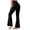Black, variant on Hipuroga High Waisted Flare Leggings Soft Lounge Yoga Pants for Women High-Stretch for Workout Running Black L