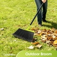 thumbnail image 3 of TidyBliss 2 Packs Outdoor Broom Heavy Duty, 56 inches Tall Angle Brush (Green), 3 of 9