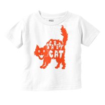 Vintage Halloween Scaredy Cat Cute Youth T Shirt Tee Girls Infant Toddler Brisco Brands 18M