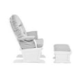 thumbnail image 3 of Suite Bebe Madison Glider & Ottoman, White Finish with Light Grey Cushions, 3 of 4