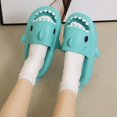 thumbnail image 5 of ZHAOCHENG Sandalias de tiburón con suela gruesa y tacón profundo, antideslizantes, para playa, para hombre y mujer, zapatos de ducha de verano a la moda., 5 of 5