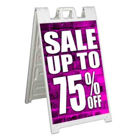 Sale Up To 75 Percent Off (24" X 36") Standard A-Frame Signicade, Includes Decal Applied To Stand