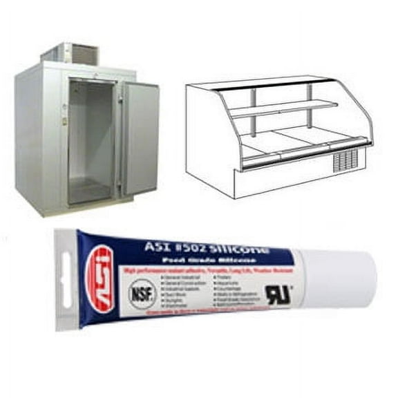 Black Food Grade Silicone Sealant - 2.8 oz Squeeze Tube