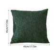 thumbnail image 3 of Fine Stripe Corduroy Throw Pillow Cover, Soft Skin - Friendly Fabric With Hidden Zipper For Easy Care, Square Pillowcase In Multiple Colors For Living Room Sofa Bedroom Office -, 3 of 6