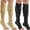 Multi-color, variant on Compression Socks for Women: AMITOFO Open Toe Compression Socks for Women Men 20 30 mmHg with Zipper - Toeless Compression Socks Wide Calf Plus Size Improves Blood Circulation Relieves Swell, LXL