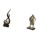 thumbnail image 5 of Estatua abstracta de caballero de fuego, adorno de escritorio, figura de llama de resina de arte moderno, escultura creativa europea para armario, ent, 5 of 8