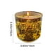 thumbnail image 3 of Vela perfumada navideña en frasco de vidrio con sensor de luz, cera reactiva al calor, ideal para uso doméstico en Navidad, con diseño de árbol de Navidad y calles de Londres., 3 of 5
