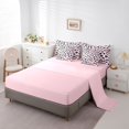 thumbnail image 5 of Homewish Wild Leopard Print 7pcs Bedding Comforter Set,Chic Butterfly Queen Bedding Sets,Pink Black Queen Sheet Sets For Girls Kids,Breathable Home Decor Reversible, 5 of 8