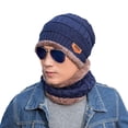 thumbnail image 1 of Adultos Grueso Cálido Mantener Invierno Cálido Sombrero Bufanda Niño Niña Tejido Beanie Conjunto de pañuelo para el cuello GeweYeeli PS6494-05, 1 of 5