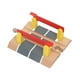 thumbnail image 4 of Accesorio de tren de juguete de madera, piezas de carretera y ferrocarril, coordinación mano-ojo, juego de construcción de trenes creativos para niños Cruce de doble barra, 4 of 9