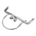 thumbnail image 1 of Bolso de mano cuadrado de Metal, marco de bolso, cierre de broche de beso con asa, manualidades DIY, 20cm Astilla Yuyangstore Marco del monedero de metal, 1 of 8
