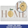 thumbnail image 4 of SoHome Cozy Living Home Lemon Anti-Fatigue Kitchen Mat, Off White/Yellow, 20"x36", 4 of 6