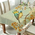 thumbnail image 4 of Coolnut Vintage Bird Rectangle Tablecloth Waterproof Polyester Table Clothative Stain Resistant & Wrinkle Resistant Washable Table Cover for Dining Table/Party/Camping 60x60 Inch Decor Gift, 4 of 7