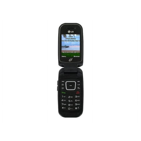 LG 440G - 3G feature phone - LCD display - rear camera 1.3 MP - TracFone - black