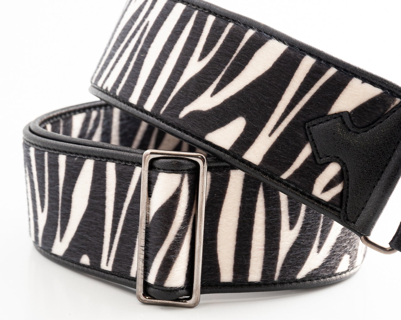 RightOn! Straps Zebra Guitar Strap – Vegan Faux Leather Design