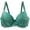Green, variant on ,Women's Underwire Deep V Push up Bras Supportive Lift Gathering Bra Sexy Lace Lush Soft Comfy Bralettes Beige 100C