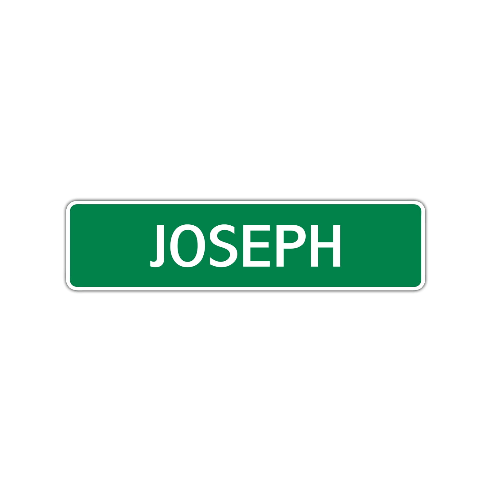 Joseph Boys Indoor Outdoor Children Name Letter Printed Label Wall