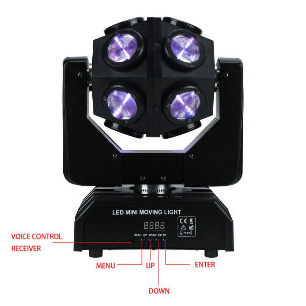 4 in 1 Moving Head Light LED Beam DJ Stage Wash Light Disco Party Stage 150W