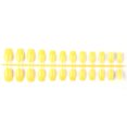 thumbnail image 2 of Vogacara 24 piezas de uñas postizas de ataúd resistentes a los arañazos de bailarina corta coloridas uñas acrílicas artificiales de color sólido DIY Juegos de manicura 32amarillo, 2 of 4