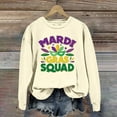 thumbnail image 2 of Tweang Womens Mardi Gras Tops Mardi Gras Sweatshirt for Women Purple Mardi Gras Shirt Skinny Jeans for Women Knit Tops for Women Thanksgiving Sweatshirts for Women Blazer Jackets for Women Beige Xl, 2 of 4