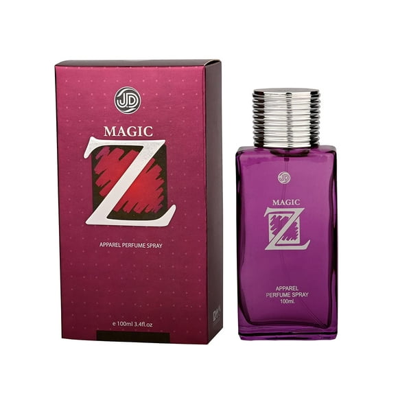 JD International Magic Z Apparel Perfume Spray For Men & Women 100ml, 3.4 Fl.oz. | Exquisite Long Lasting Fragrance For Unparalleled Allure & Elegance | Valentine's Day Gift