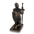 thumbnail image 3 of Templar Knight Be Strong In The Lord Bronze Finish Statue, 3 of 3