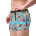 thumbnail image 2 of Yiaed Cute Donut Print Men's Soft Cotton Boxer Shorts Breathable Boxers Underwear Moisture-Wicking Underwear Stretch Boxer Briefs for Man-Medium, 2 of 5