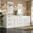 thumbnail image 7 of EVIVA Epic 96 Inch Transitional White Vanity w/ Brushed Nickel Hardware, 7 of 7