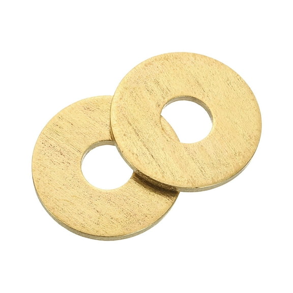 Uxcell M6 Flat Washer, 8 PackBrass Ring Washers 18mm OD 1.5mm Thick Sealing Gasket Ring
