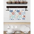 thumbnail image 3 of Teal Blue Brown Starfish Coastal Kitchen Dish Towels for Drying Dishes Set of 4, Summer Beach Nautical Coral Sea Waffle Weave Microfiber Hand Tea Bathroom Towels Quick Dry & Absorbent Towel 15.7x23.6, 3 of 7