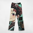 thumbnail image 6 of Demon Slayer Pajamas Pants 3D Printing Wide Leg PJ Pant Loungewear Casual Comfy Sleepwear Lounge Pants for Men WomenM, 6 of 9