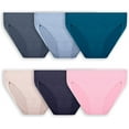 thumbnail image 1 of Fruit Of The Loom Womens Plus Fit for Me Breathable Micro-Mesh Hi-Cut Panty Asso, 1 of 5