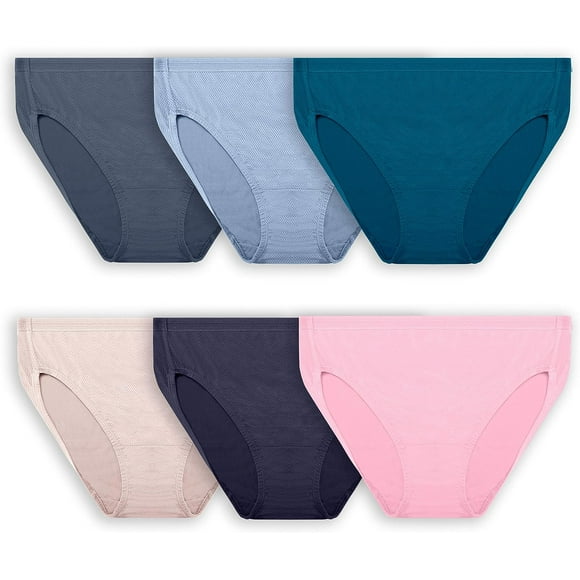 Fruit Of The Loom Womens Plus Fit for Me Breathable Micro-Mesh Hi-Cut Panty Asso