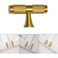thumbnail image 2 of Perilla de puerta de armario de latón macizo en forma de T, manija universal para muebles para cajón/armario de cocina/puerta - 50 mm (2 piezas), 2 of 5