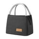 thumbnail image 1 of Bearachild Bolsa de almuerzo térmica práctica para picnics y bolsas Bento, bolsas de almuerzo con aislamiento de gran capacidad Mostrada Grande+Negro, 1 of 6