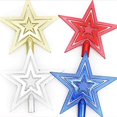 thumbnail image 2 of Una estrella navideña azul con un toque moderno para la punta del árbol, 2 of 4