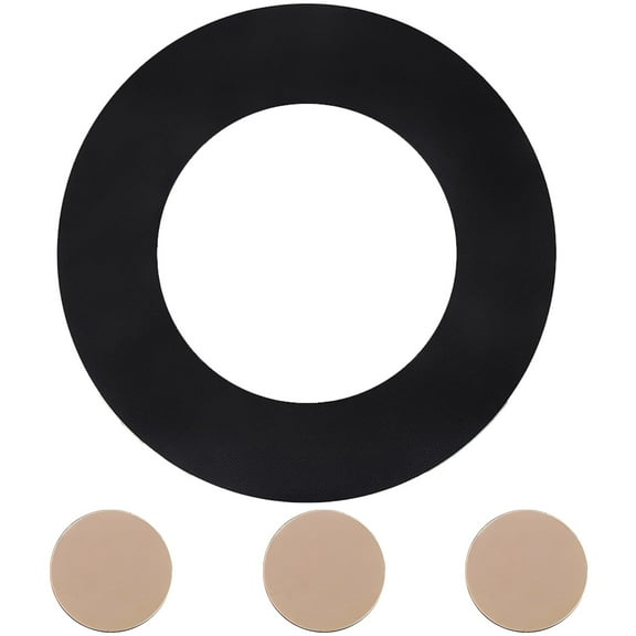 Anti-Slip Chair Floor Protector Mat for Recliners, Hardwood Floor Protector, EVA Rubber Round Mat with Double-Sided Adhesive, Suitable for Hardwood, Tile, and More