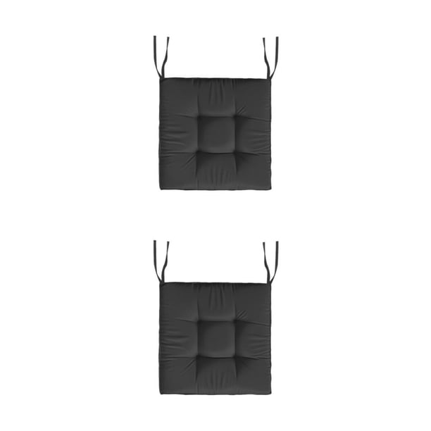 Yuarrent Cojines De Poliéster Para Sillas - Afelpados Y Cómodos Diseñados Para Comodidad Colores Disponibles negro 2Conjunto